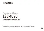 Preview for 1 page of Yamaha ESB-1090 Owner'S Manual