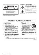 Preview for 2 page of Yamaha MGP32X Owner'S Manual