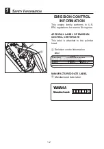 Preview for 10 page of Yamaha SX210 Owner'S/Operator'S Manual