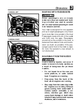 Preview for 75 page of Yamaha SX210 Owner'S/Operator'S Manual