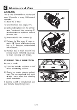 Preview for 102 page of Yamaha SX210 Owner'S/Operator'S Manual