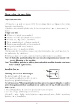 Preview for 8 page of YANGZI YZ-X8 Operating	 Instruction