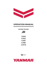 Yanmar JH Series Operation Manual preview