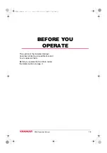 Preview for 19 page of Yanmar SD60 Operation Manual