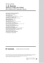 Preview for 18 page of YASKAWA E-II Series Safety Precautions