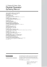 Preview for 216 page of YASKAWA E7 Drive Operating Manual