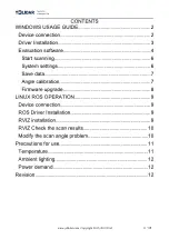 Preview for 2 page of YDLIDAR X2 User Manual