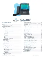 Yealink T57W User Manual preview