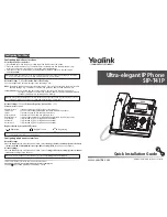 Yealink Yealink SIP-T41P Quick Installation Manual preview