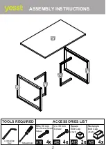 Preview for 3 page of yesst LAURA Assembly Instructions