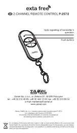 Preview for 4 page of Zamel P-257/2 Manual