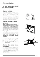 Preview for 19 page of Zanussi Electrolux CLASSIC/1 User Manual