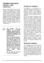 Preview for 28 page of Zanussi Electrolux CLASSIC/1 User Manual