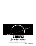 Preview for 20 page of Zanussi DF55 Instructions For The Use And Care