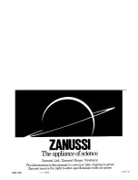 Preview for 24 page of Zanussi DF62/21 Use And Care Instruction