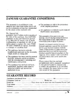 Preview for 16 page of Zanussi VFi 42 Use And Care Instructions Manual