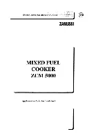 Preview for 1 page of Zanussi ZCM 5000 Instructions For Use And Care Manual