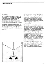 Preview for 7 page of Zanussi ZF 56/45 Instructions For The Use And Care