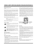 Preview for 2 page of Zenith C30W46 Service Manual