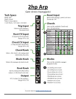 Preview for 1 page of 2hp Arp Manual