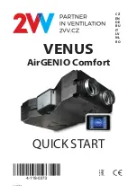 2VV VENUS AirGENIO Comfort Quick Start Manual preview