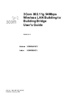 Preview for 1 page of 3Com 3CRWEASYG73 - 11g Wireless LAN Outdoor User Manual