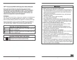 Preview for 3 page of 3M 10 Owner'S Manual