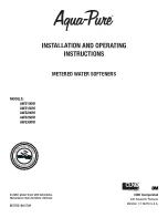 Preview for 1 page of 3M Aqua-Pure AWS250M Installation And Operating Instructions Manual