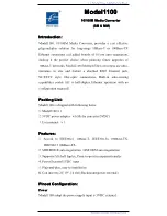 Preview for 1 page of 3onedata 1100 User Manual