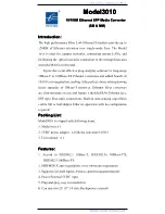Preview for 1 page of 3onedata 3010 User Manual