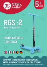 3Style Scooters RGS-2 Instructions & Care Manual preview