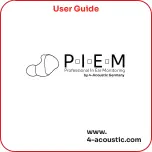 Предварительный просмотр 1 страницы 4-acoustic Unison User Manual