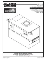 A.O. Smith 400 Series Replacement Parts List Manual preview