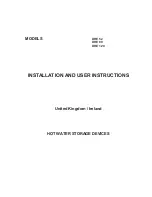A.O. Smith DURA-Power DRE-52 Installation And User Instructions Manual preview