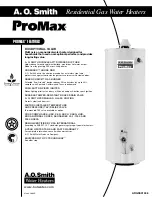 A.O. Smith ProMax GCV-30 Specification Sheet preview