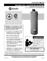 A.O. Smith ProMax GPDX-50 Instruction Manual preview