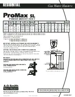 Preview for 2 page of A.O. Smith ProMax SL Specifications