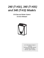 A.O. Smith T-H3J-DV Service Manual предпросмотр