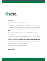 Preview for 3 page of A.O. Smith Z1 User Manual