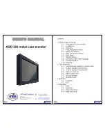 A1 Touch AOD 320 User Manual preview