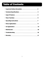 Preview for 2 page of A2Z Ozone Systems Aqua-6 Operating Manual