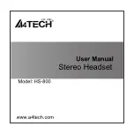 A4 Tech. HS-800 User Manual preview