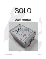 AAG Solo User Manual preview