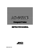 A&D AD-8121B Instruction Manual preview