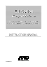 A&D EJ-120 Instruction Manual preview