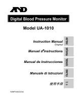 Предварительный просмотр 1 страницы A&D UA-1010 Instruction Manual