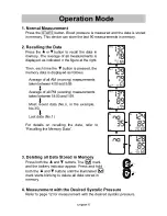 Предварительный просмотр 7 страницы A&D UA-1010 Instruction Manual