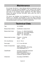 Preview for 28 page of A&D UA-1200BLE Instruction Manual