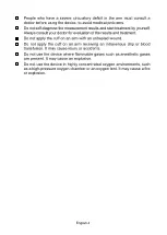 Предварительный просмотр 5 страницы A&D UA-767F-W Instruction Manual