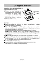 Предварительный просмотр 11 страницы A&D UA-767F-W Instruction Manual